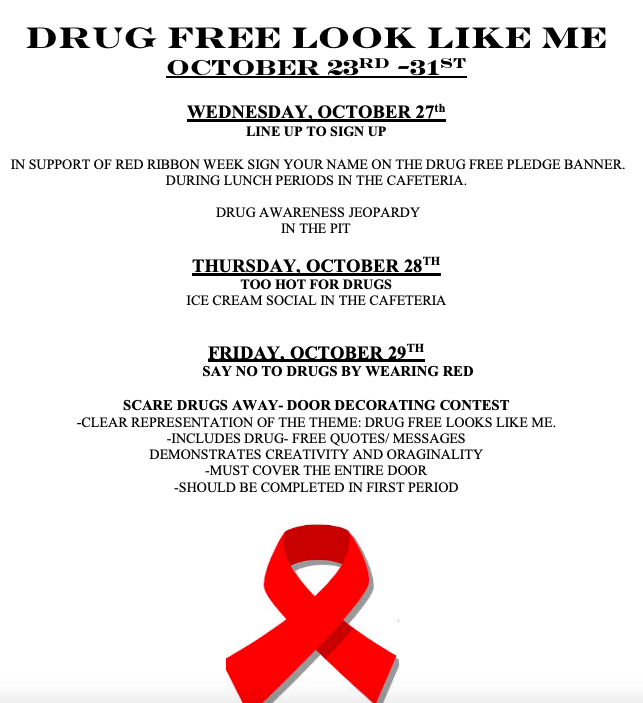 Allendale-Fairfax High School Red Ribbon Week 