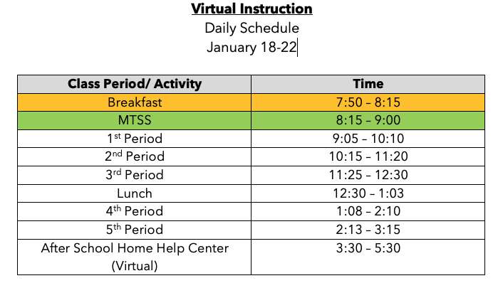 Virtual Schedule