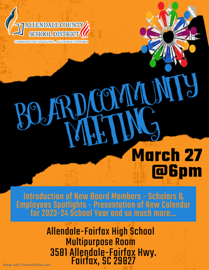Board/Community Meeting March 27